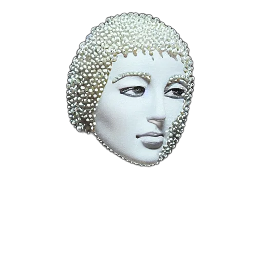 mask, crown, hat, jewelry, vaporwave, 3d render, photorealistic, pixel art transparent PNG cut-out