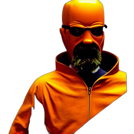 mask, jacket, face, staff, 3d render, concept art, comic book art, pixel art transparent PNG cut-out