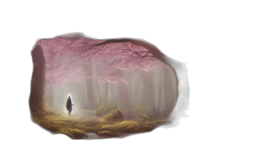 creature, sword, hair, concept art, fantasy art, watercolor, photorealistic, fog transparent PNG cut-out