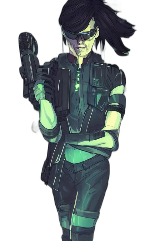 staff, weapon, cyberpunk, concept art transparent PNG cut-out