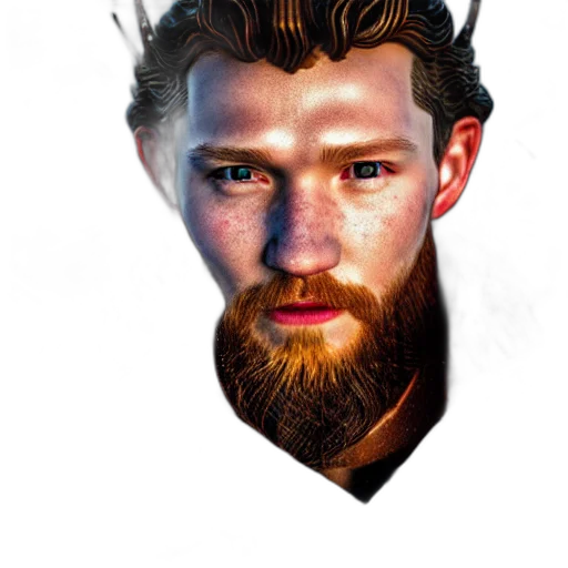 crown, dragon, face, hair transparent PNG cut-out