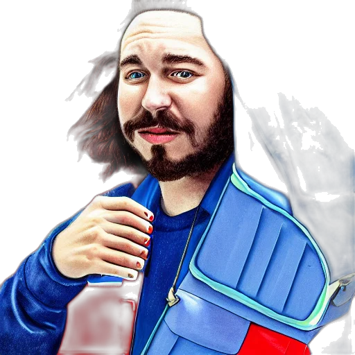 bottle, jacket, face, staff, concept art, pixel art, photorealistic, cartoon transparent PNG cut-out