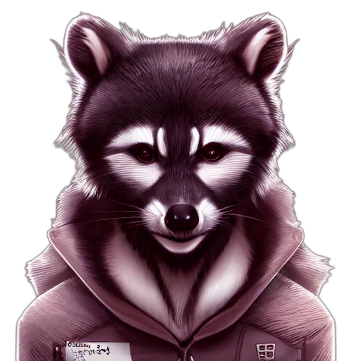 jacket, face, animal, creature transparent PNG cut-out