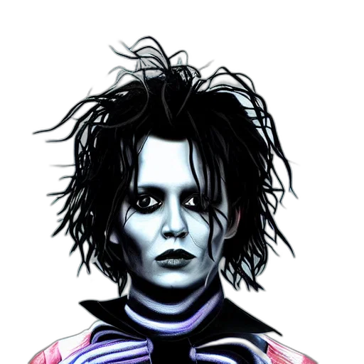 hair, jacket, face, robot, comic book art, cyberpunk, cartoon, concept art transparent PNG cut-out