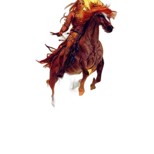 dragon, staff, animal, hair transparent PNG cut-out