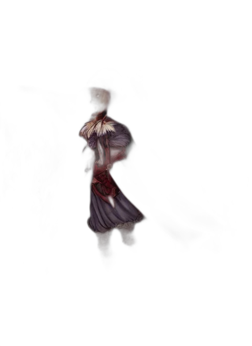 dress, staff, hat, hair transparent PNG cut-out
