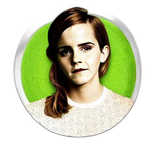 face, green, emma, watson, avocado, chair transparent PNG cut-out