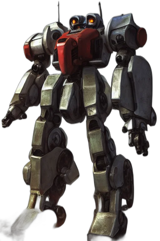 robot, weapon, concept art, 3d render transparent PNG cut-out