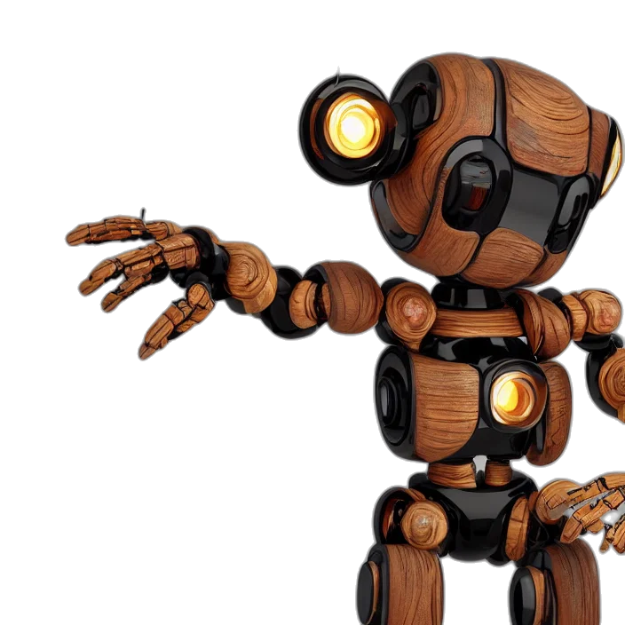 robot, 3d render, concept art, pixel art transparent PNG cut-out