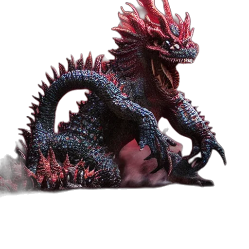 dragon, creature, animal, staff transparent PNG cut-out