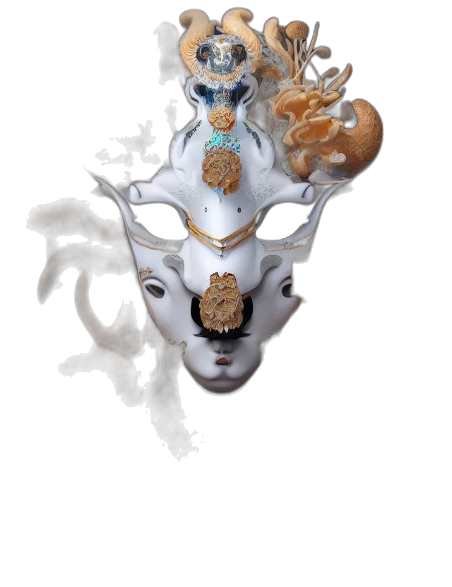 jewelry, mask, crown, staff transparent PNG cut-out