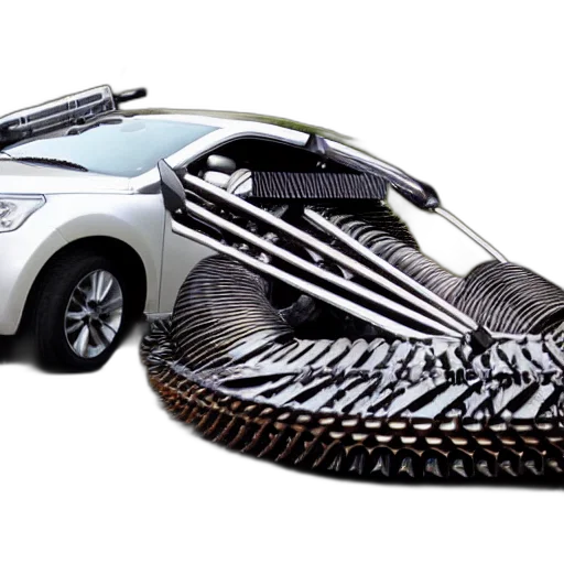 car, shoes, weapon, 3d render transparent PNG cut-out