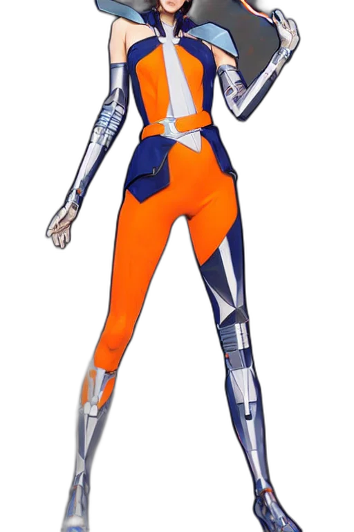 robot, staff, jacket, concept art transparent PNG cut-out