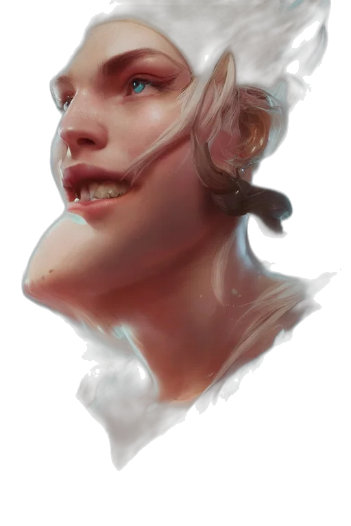 face, dragon, creature, mask, photorealistic, fantasy art, concept art, watercolor transparent PNG cut-out