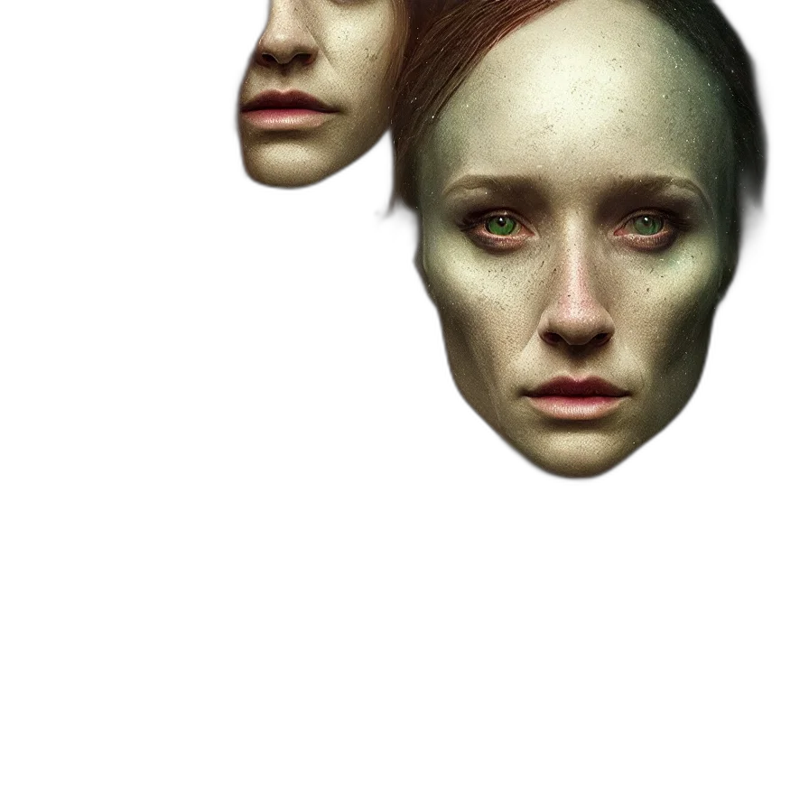 face, mask, creature, robot transparent PNG cut-out