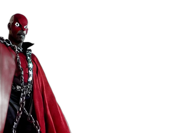 mask, crown, jacket, red transparent PNG cut-out
