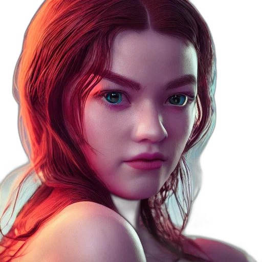 face, photorealistic, fantasy art, concept art transparent PNG cut-out