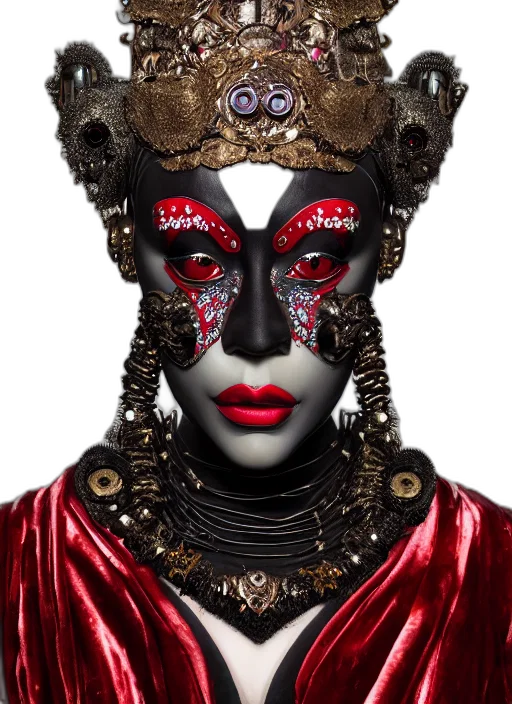 mask, face, crown, jewelry transparent PNG cut-out