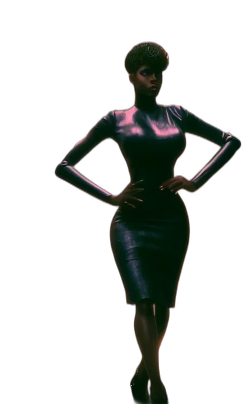 dress, robot, jewelry, staff transparent PNG cut-out