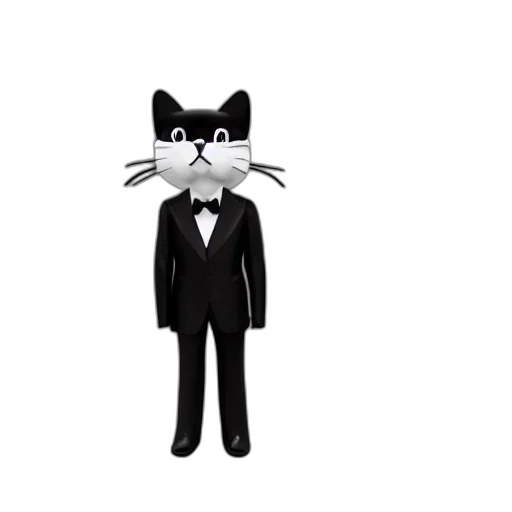 staff, animal, cartoon, 3d render transparent PNG cut-out