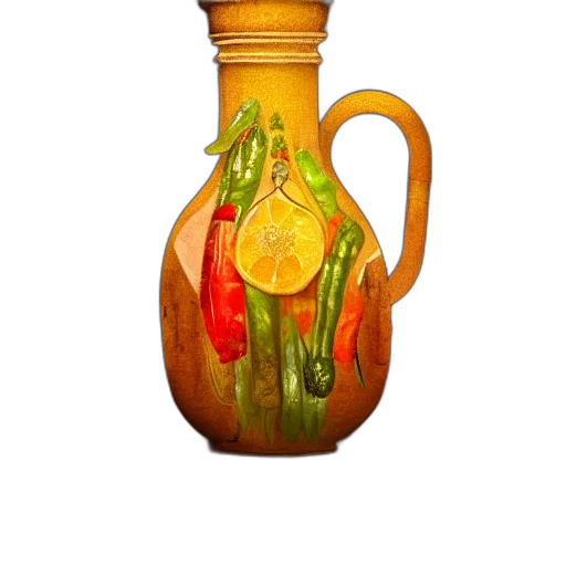 bottle, food, flower, dress, photorealistic, 3d render, oil painting, watercolor transparent PNG cut-out