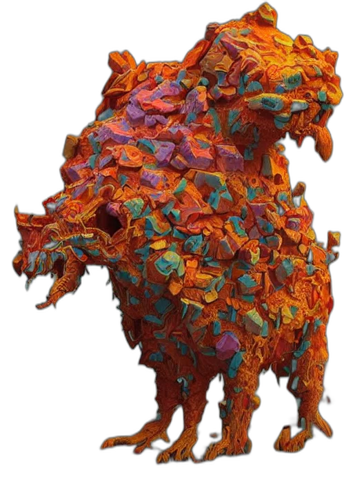 dragon, mask, animal, creature transparent PNG cut-out