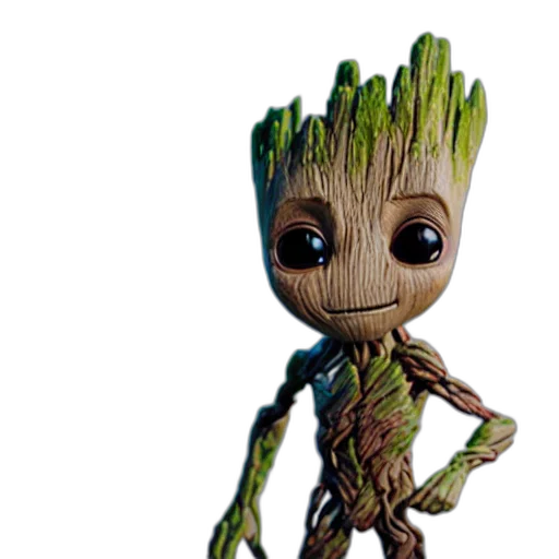 creature, staff, tree, hair, 3d render, concept art, pixel art, still transparent PNG cut-out