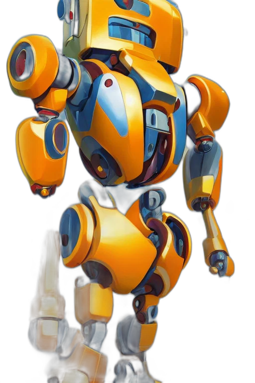 robot, weapon, animal, staff, concept art, 3d render, metabots, medabots transparent PNG cut-out