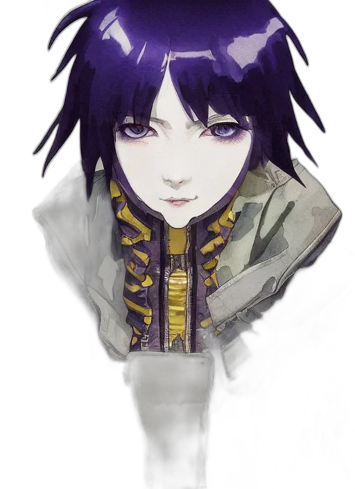 face, jacket, staff, mask, anime, fantasy art, pixel art, concept art transparent PNG cut-out