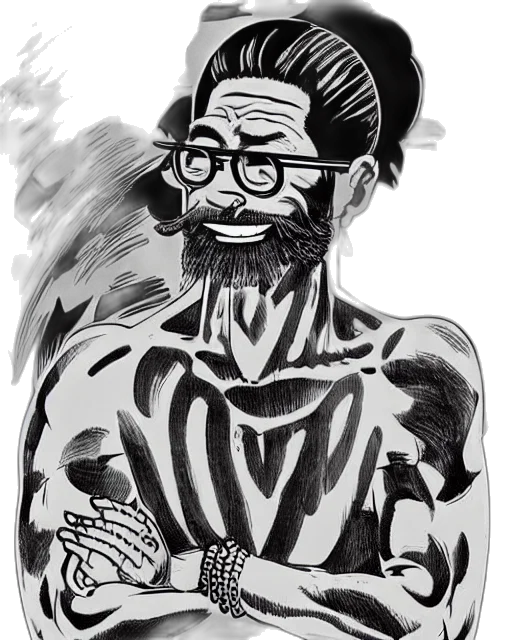 cartoon, comic book art, pencil sketch, concept art transparent PNG cut-out