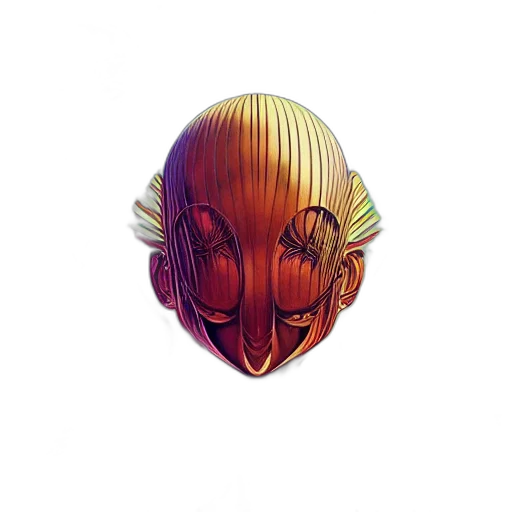 mask, creature, face, crown transparent PNG cut-out