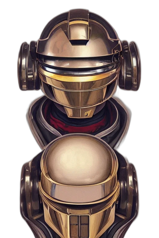 robot, mask, concept art, 3d render transparent PNG cut-out