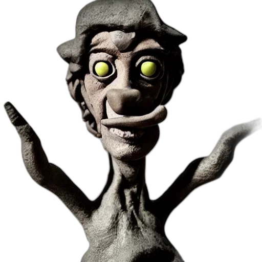 creature, staff, face, mask transparent PNG cut-out