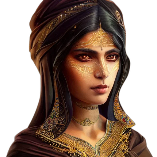 face, jewelry, staff, crown transparent PNG cut-out