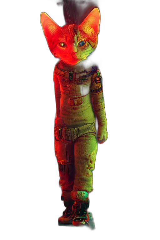 robot, staff, mask, creature, 3d render, concept art, pixel art, fantasy art transparent PNG cut-out