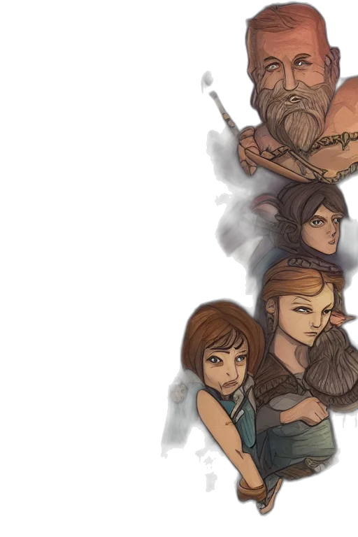 concept art, fantasy art, pixel art, comic book art transparent PNG cut-out
