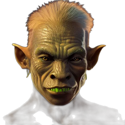 creature, face, staff, mask transparent PNG cut-out