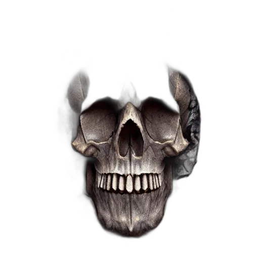 mask, face, crown, weapon, concept art, photorealistic, fantasy art, 3d render transparent PNG cut-out