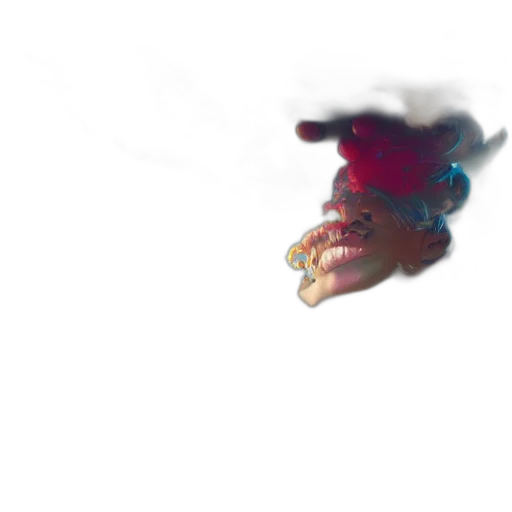 dragon, creature, mask, face, 3d render, photorealistic, concept art, vaporwave transparent PNG cut-out