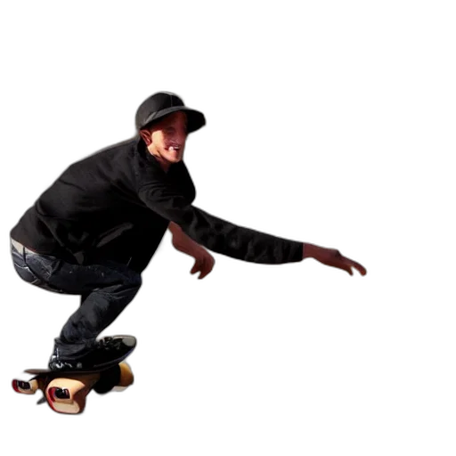 hat, shoes, staff, 3d render, photorealistic, concept art, tony, hawk transparent PNG cut-out