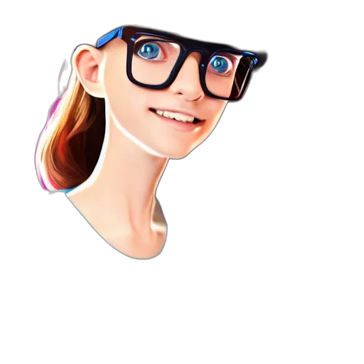 face, hat, staff, jewelry, cartoon, 3d render, anime, concept art transparent PNG cut-out