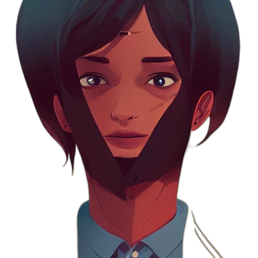 face, mask, staff, hair transparent PNG cut-out