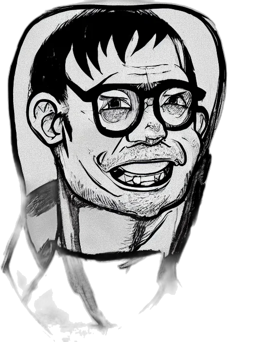 face, comic book art, cartoon, concept art, pencil sketch, detailed, ink, line transparent PNG cut-out
