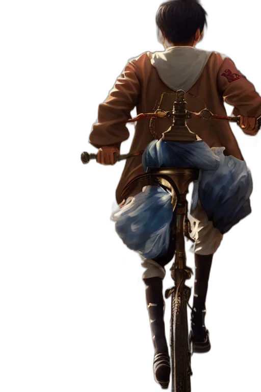 jacket, staff, hat, weapon transparent PNG cut-out