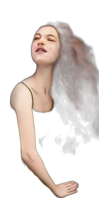 dress, hair, face, creature, photorealistic, concept art, fantasy art, 3d render transparent PNG cut-out