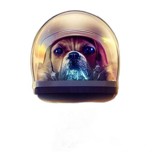 animal, robot, creature, face, concept art, photorealistic, 3d render, outer space transparent PNG cut-out