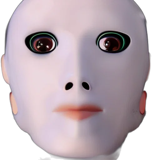 mask, face, robot, creature transparent PNG cut-out