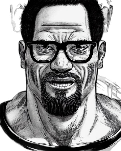 face, comic book art, cartoon, photorealistic, pencil sketch, highly, detailed, ink transparent PNG cut-out