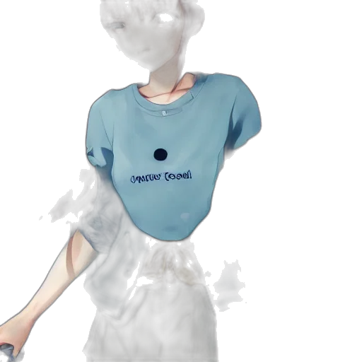 dress, robot, creature, staff transparent PNG cut-out