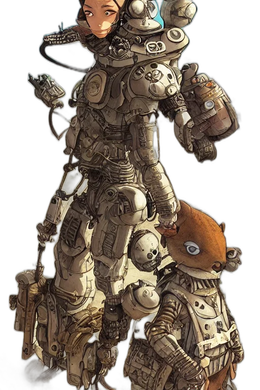 robot, weapon, staff, animal transparent PNG cut-out